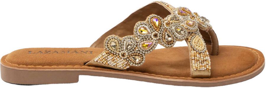 Lazamani Pena Dames Teenslippers Beige