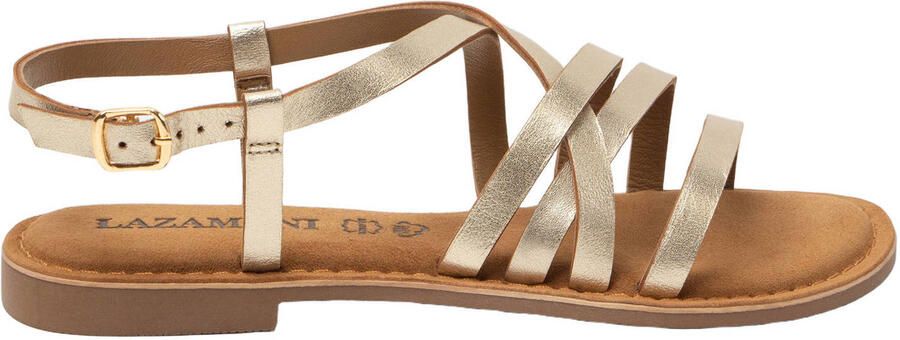 Lazamani Zuza Dames Sandalen Leer Gold