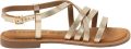 Lazamani Zuza Dames Sandalen Leer Gold - Goud