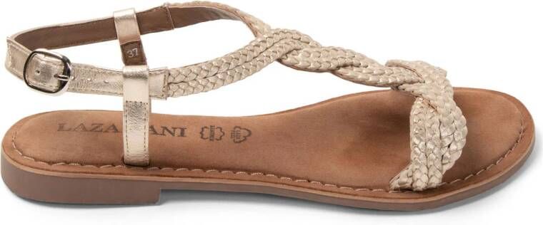 Lazamani Aida Dames Sandalen Leer Gold