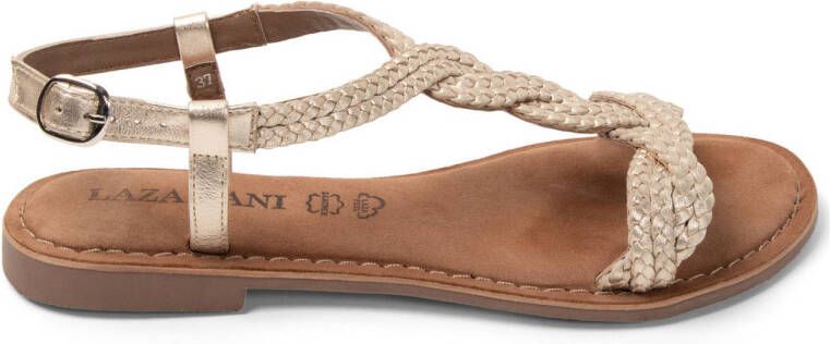Lazamani Aida Dames Sandalen Leer Gold