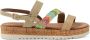 Lazamani leren sandalen goud multi - Thumbnail 1