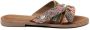 Laza i Versierde slippers met suède Bruin Leer Leren slippers - Thumbnail 2