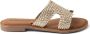 Lazamani Flor Dames Slippers Leer Gold - Thumbnail 1