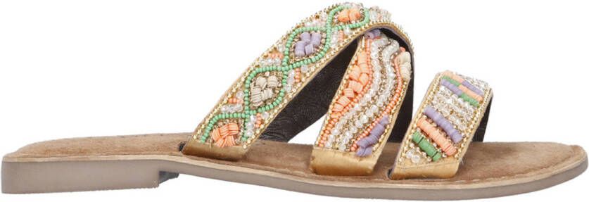 Lazamani Slipper bandjes koraal lila Kleur Multi)