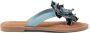 Lazamani Peony Dames Slippers Leer Denim - Thumbnail 1