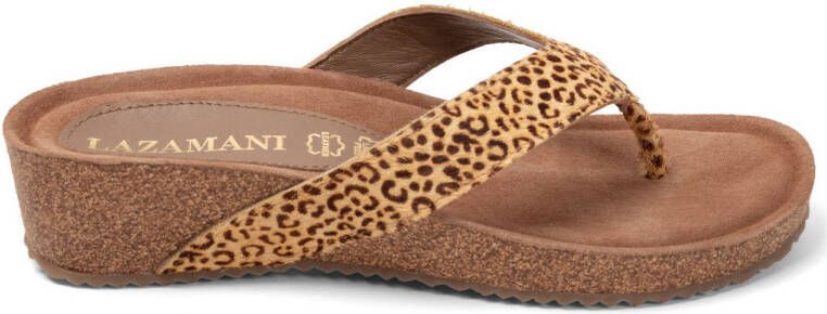 Lazamani Laura Dames Slippers Leopard
