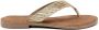 Lazamani 75479 GOLD dames slippers metallic - Thumbnail 1