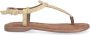 Lazamani Dia Dames Sandalen Raffia Gold - Thumbnail 1