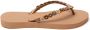Lazamani Mallorca Beach Dames Slippers Beige - Thumbnail 1