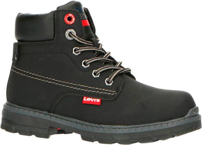 Levi's Kids New Forrest Mid Kleuter veterboots zwart