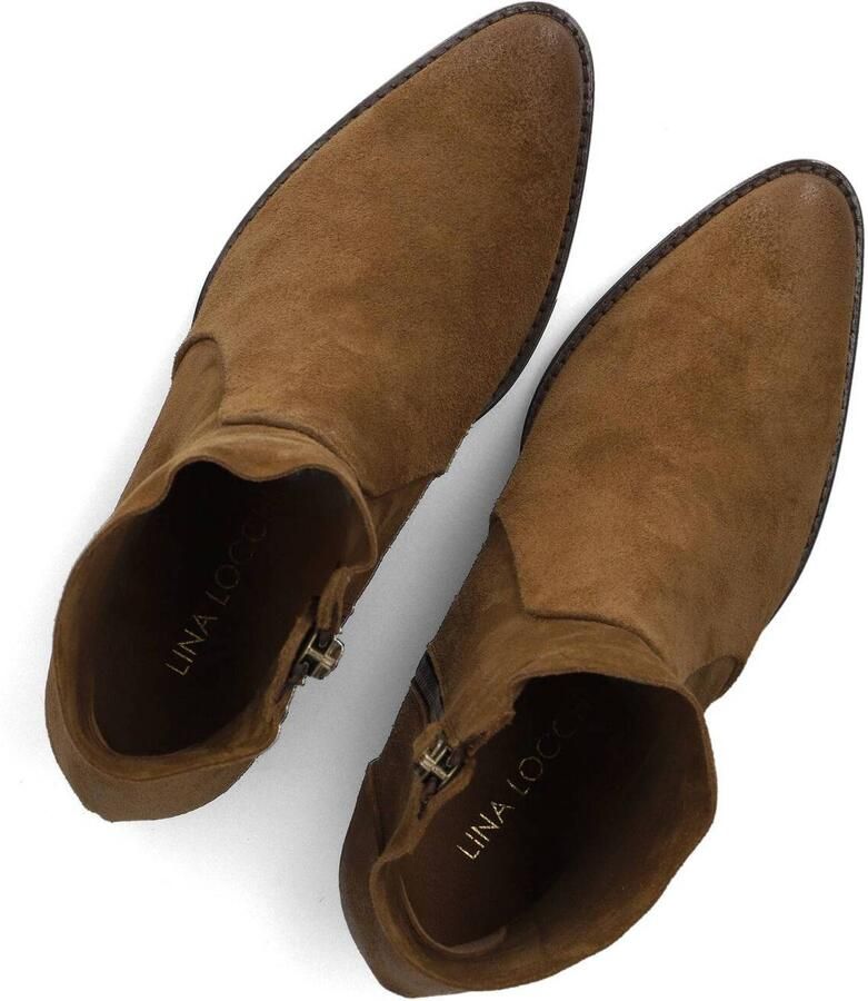 LINA LOCCHI Enkellaarsjes Dames Aw400 Suède Camel - Foto 5