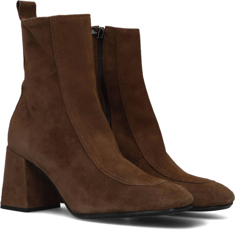 LINA LOCCHI Enkellaarsjes Dames L1165 Maat: 39 Materiaal: Suède Kleur: Cognac