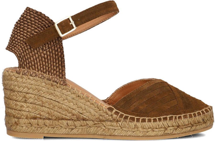 LINA LOCCHI Espadrilles Dames Ania Maat: 41 Materiaal: Suède Kleur: Bruin