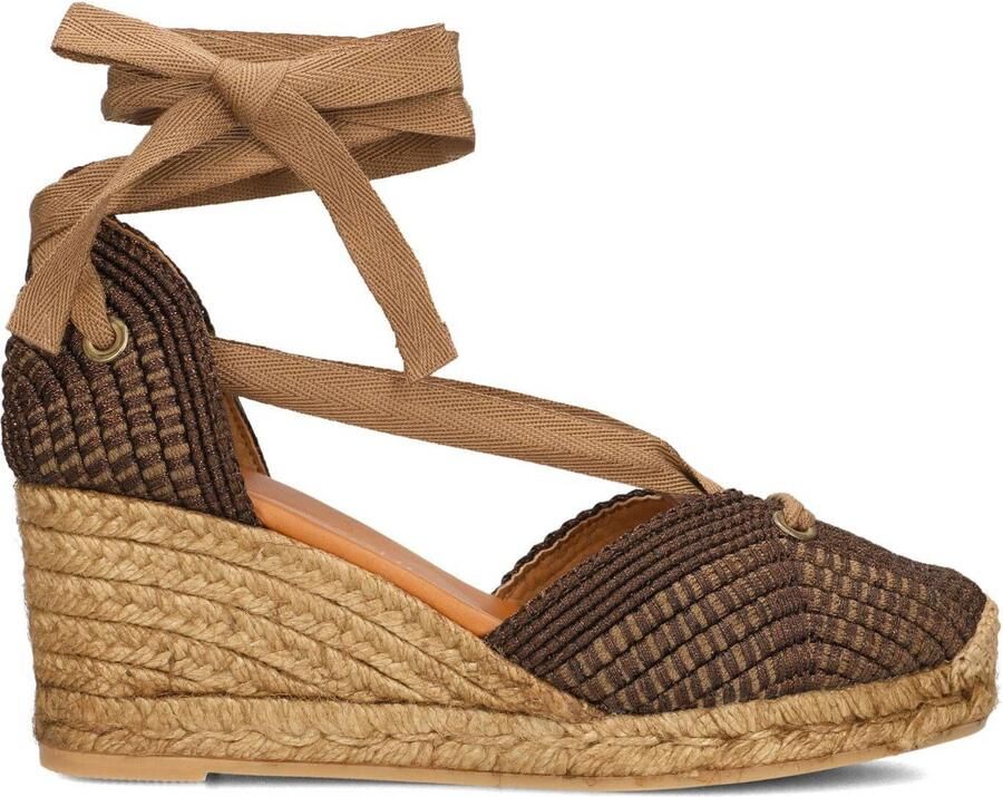 LINA LOCCHI Espadrilles Dames Laura Maat: 38 Materiaal: Textiel Kleur: Bruin