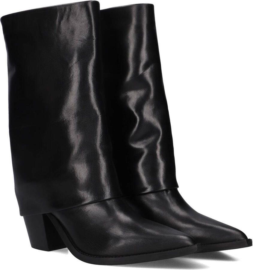 LINA LOCCHI Hoge Laarzen Dames Aw409 Maat: 41 Materiaal: Leer Kleur: Zwart - Foto 2