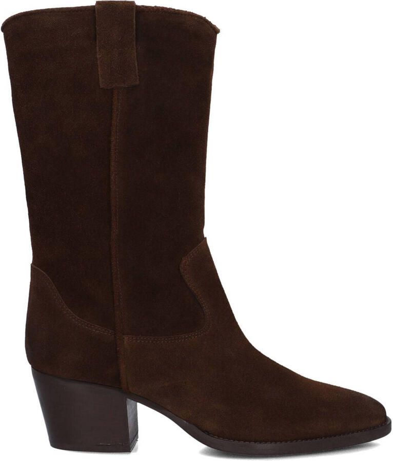 LINA LOCCHI Cowboylaarzen Dames Mw023 Maat: 41 Materiaal: Suède Kleur: Bruin