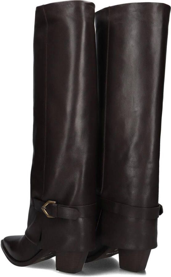 LINA LOCCHI Hoge Laarzen Dames Mw030 Maat: 36 Materiaal: Leer Kleur: Bruin - Foto 2