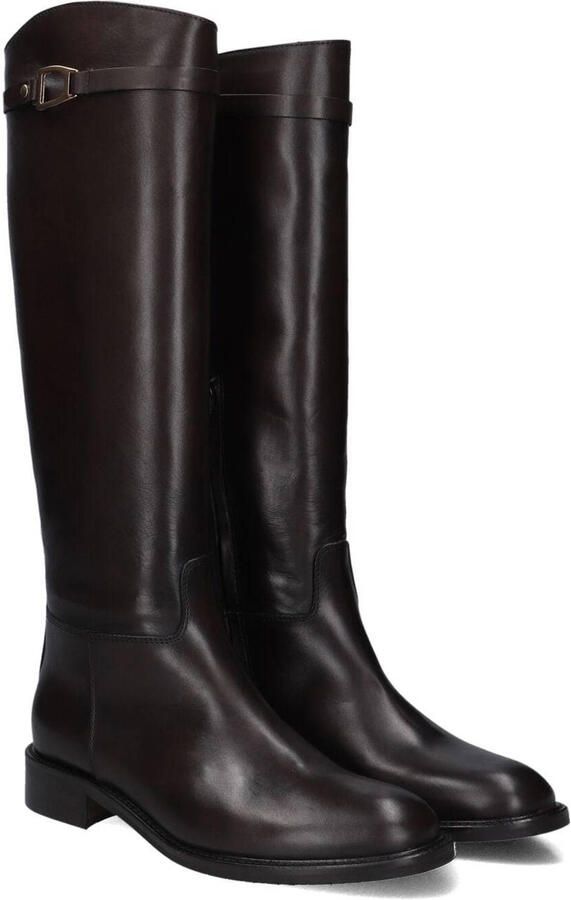 LINA LOCCHI Hoge Laarzen Dames Mw074 Maat: 39 Materiaal: Leer Kleur: Bruin
