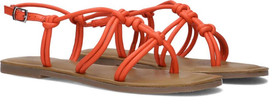 Lina Locchi Sandalen Dames Damesschoenen Leer Blokhak hoogte L1285 Oranje - Foto 2