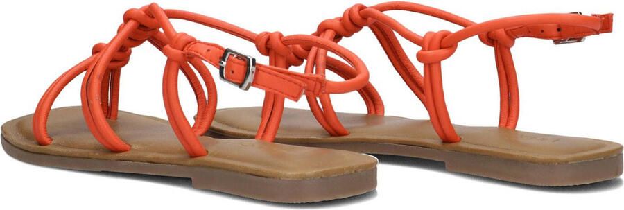 Lina Locchi Sandalen Dames Damesschoenen Leer Blokhak hoogte L1285 Oranje - Foto 3