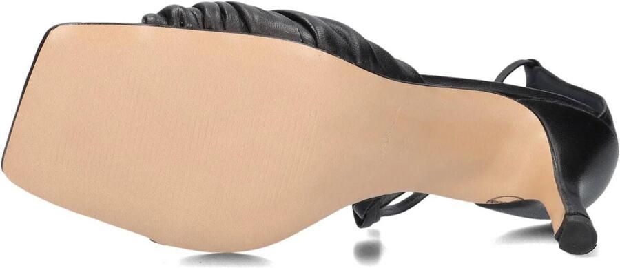 Lina Locchi Sandalen Dames Damesschoenen Leer Blokhak hoogte L1304 Zwart - Foto 3