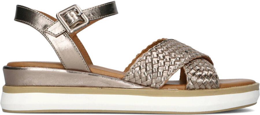 LINA LOCCHI Sandalen Dames L1386 Maat: 39 Materiaal: Leer Kleur: Brons
