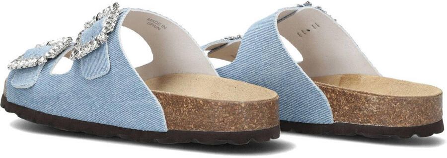 LINA LOCCHI Slippers Dames 12394 Suède Blauw - Foto 3