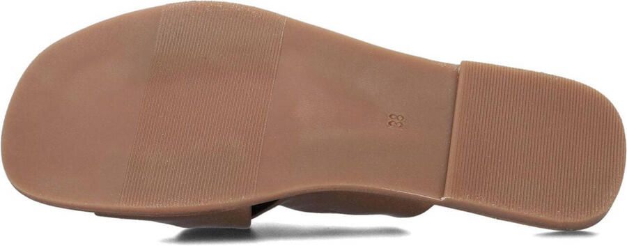 Lina Locchi Slippers Dames Sandalen Instappers Damesschoenen Leer Blokhak 126230477 Brons - Foto 2