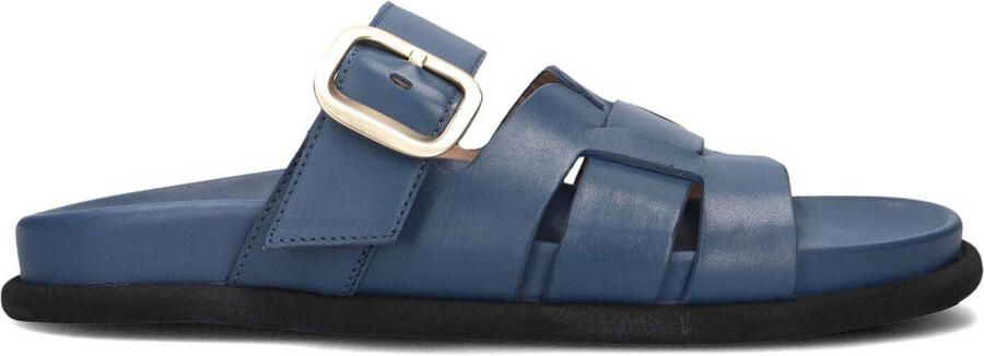 LINA LOCCHI Slippers Dames 765-05 Maat: 37 Materiaal: Leer Kleur: Blauw