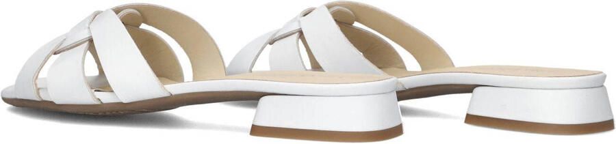 LINA LOCCHI Slippers Dames Led Knoop Slipper Maat: 36 Materiaal: Leer Kleur: Wit - Foto 3