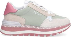 Liu Jo Amazing 10 sneakers beige lichtgroen