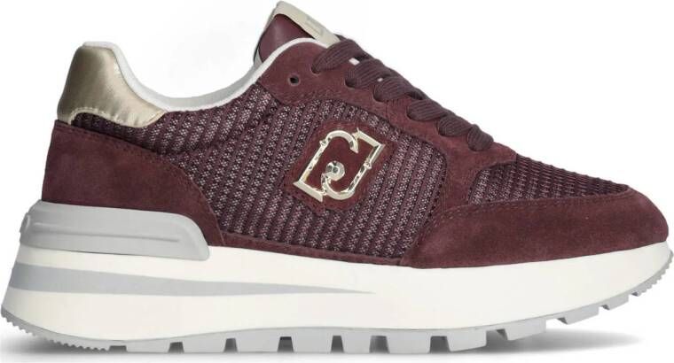 Liu Jo Amazing 25 leren sneakers bordeaux