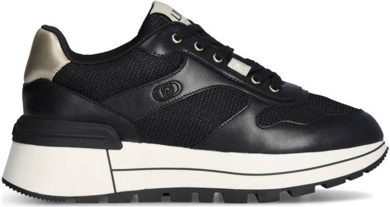 Liu Jo Amazing 38 leren sneakers zwart goud