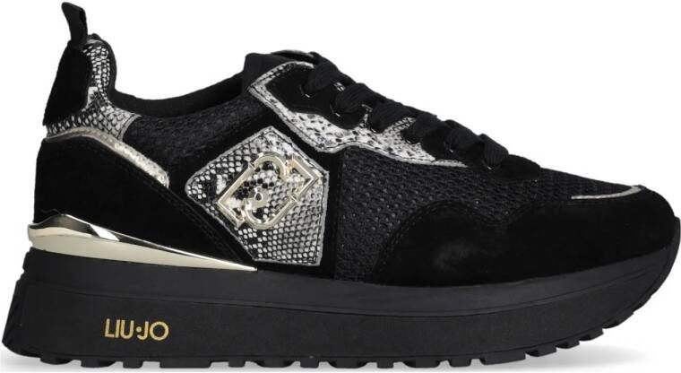 Liu Jo Zwarte platte sneakers Stella Black Dames