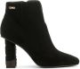 Liu Jo Enkellaars Black 37 Jennifer 05 Dames Enkellaarsjes Suede Zwart - Thumbnail 1