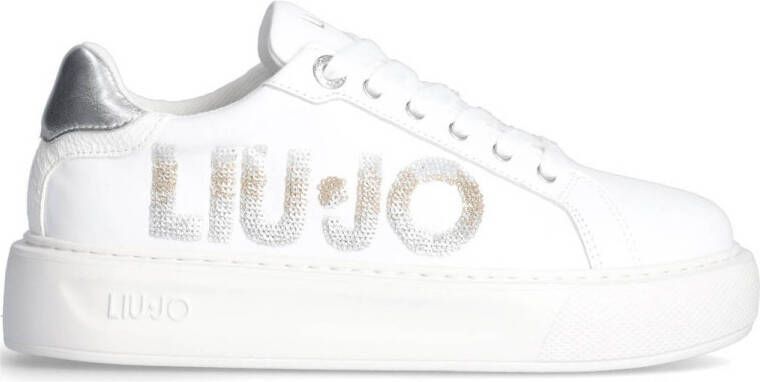 Liu Jo leren sneakers wit