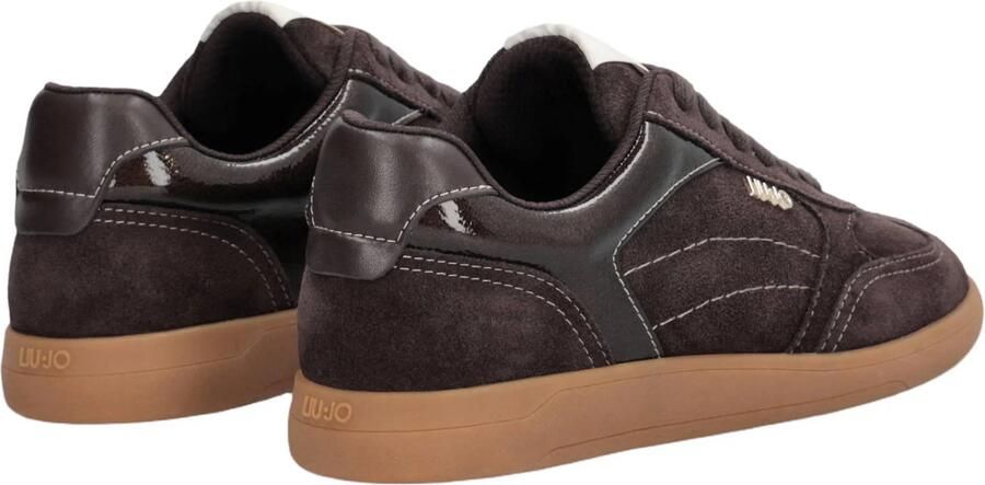 Liu Jo Connor 01 suède sneakers bruin - Foto 3