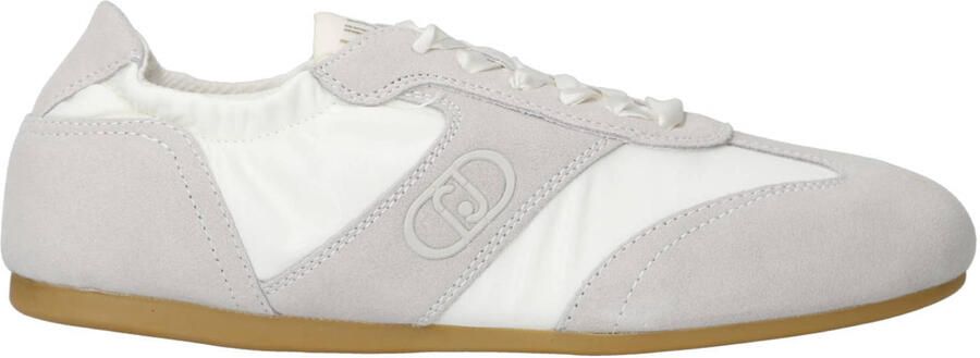 Liu Jo Darcey 01 suède sneakers wit beige