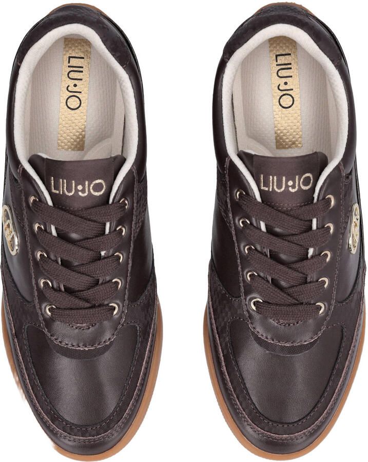 Liu Jo Lewis 01 leren sneakers bruin - Foto 2
