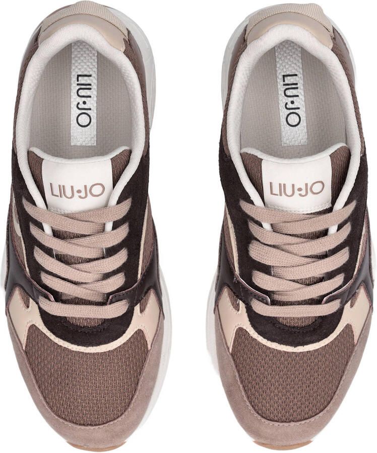 Liu Jo Trixie 01 leren sneakers bruin - Foto 2