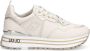 Liu Jo Witte leren sneakers met tonale logo en metallic detail Wit Dames - Thumbnail 2