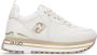 Liu Jo Witte leren sneakers met tonale logo en metallic detail Wit Dames - Thumbnail 2