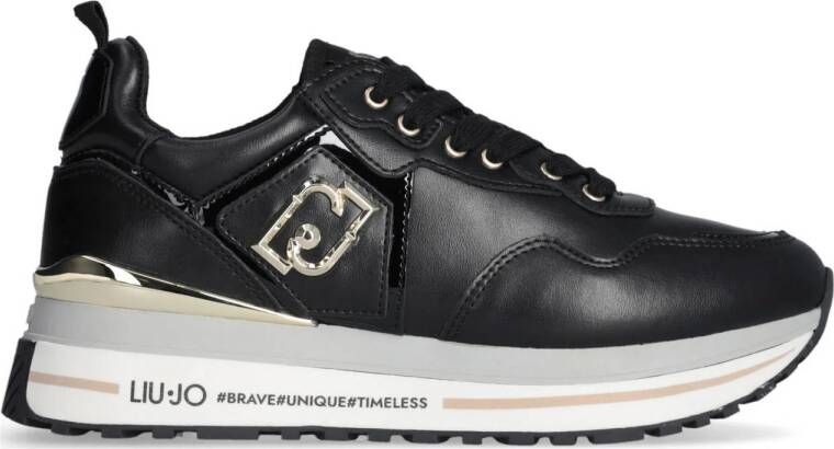 Liu Jo Zwarte platte sneakers Stella Black Dames