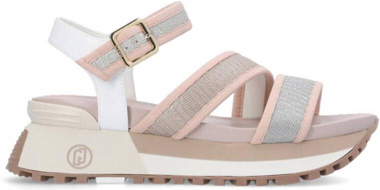 Liu Jo Casual Platte Sandalen voor Vrouwen Stijlvol en Comfortabel Beige Dames