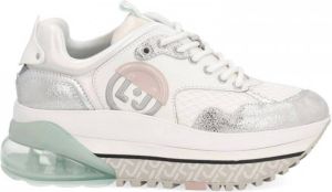 Liu Jo Maxi Wonder Air leren plateau sneakers wit zilver