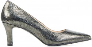 Lodi Dames Pumps Damesschoenen Leer Blokhak hoogte 2 cm Maide go met Zilver