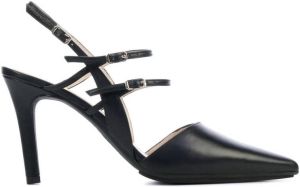 Lodi Pumps Stiletto Dames Damesschoenen Leer Naaldhak hoogte 9 cm Rabia TP Zwart