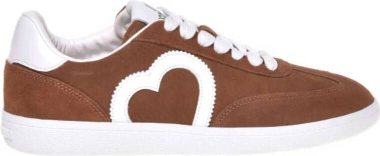 Love Moschino Cloud love sneakers cognac