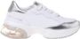 Love Moschino Crystal love chunky leren sneakers wit zilver - Thumbnail 1